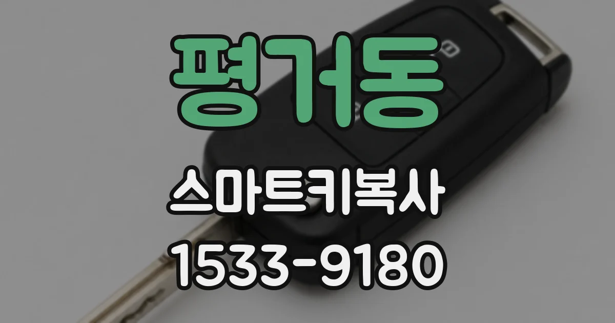 평거동 스마트키복사