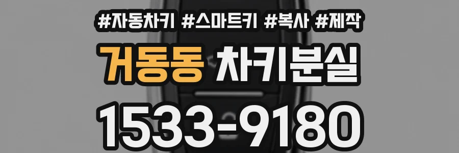 거동동 차키분실