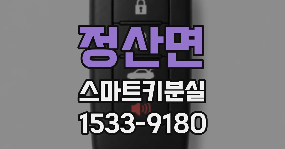정산면 스마트키분실