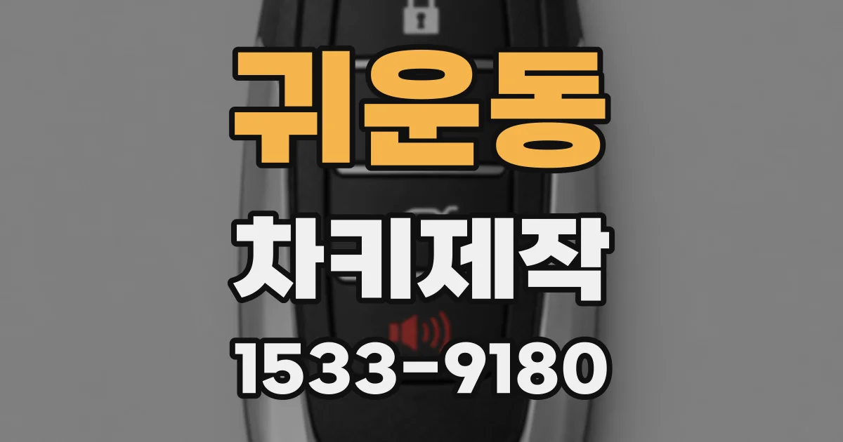 귀운동 차키제작