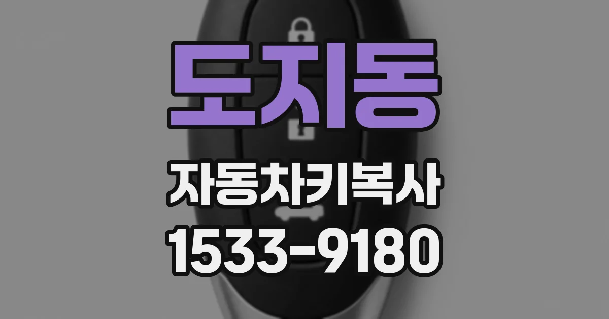 도지동 자동차키복사