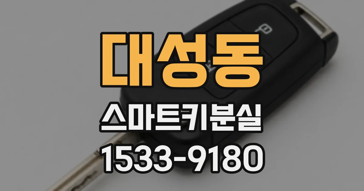대성동 스마트키분실