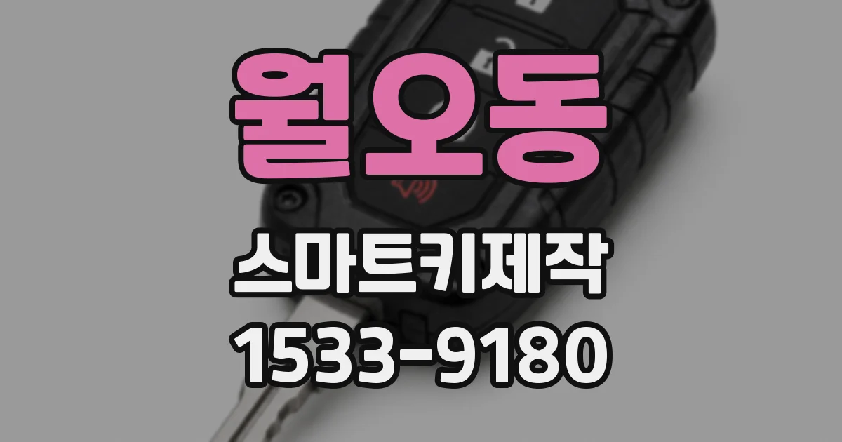월오동 스마트키제작