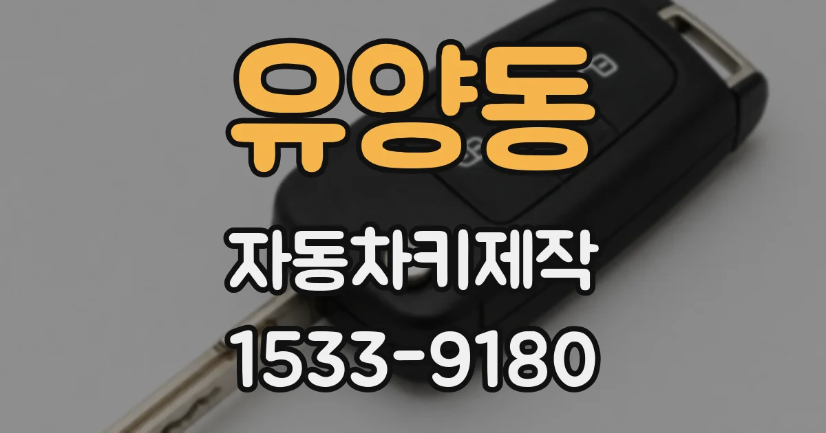 유양동 자동차키제작