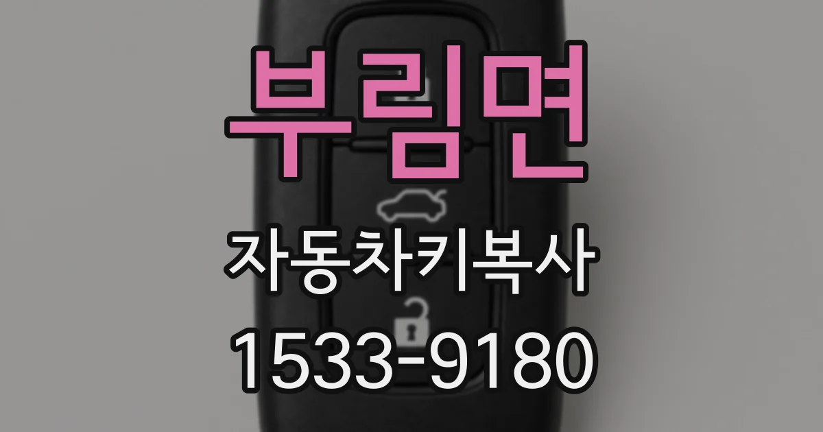 부림면 자동차키복사