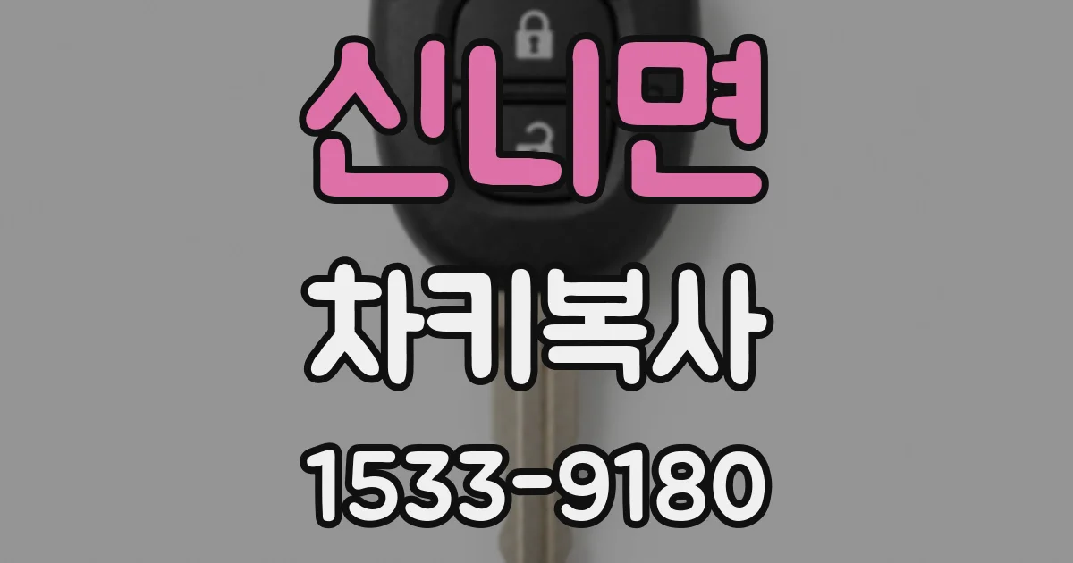 신니면 차키복사