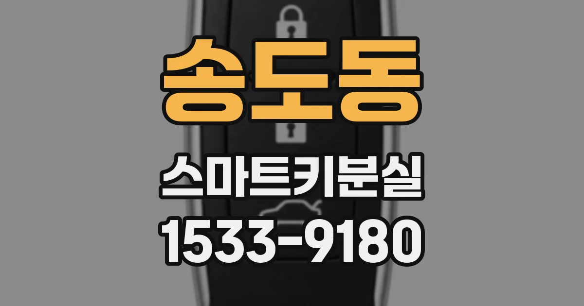 송도동 스마트키분실
