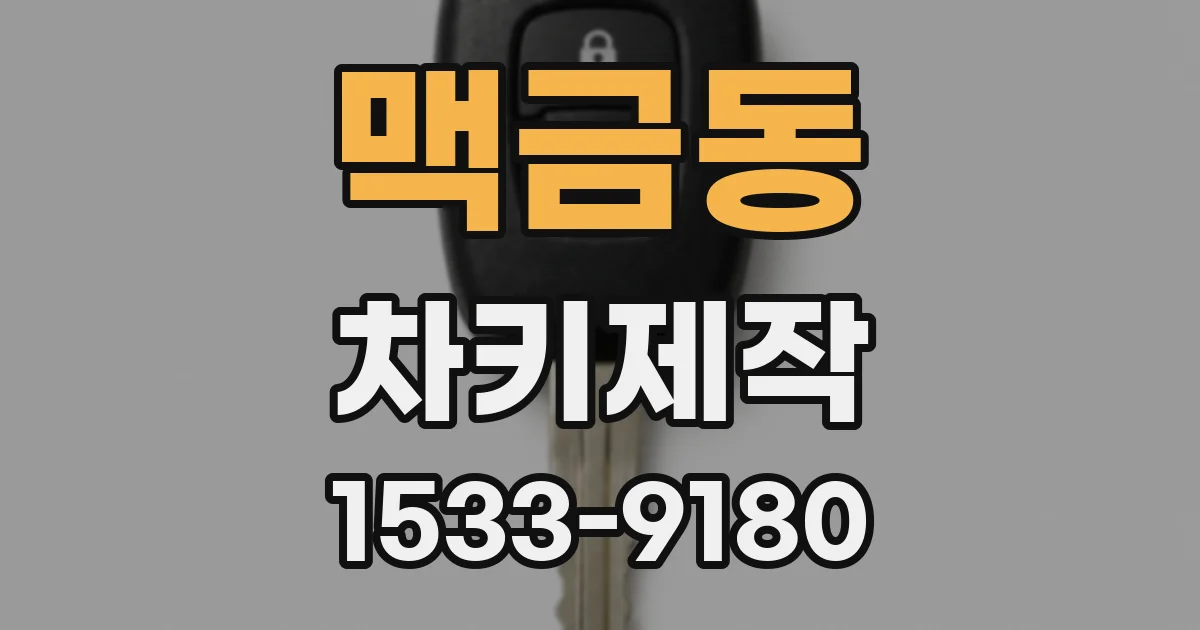 맥금동 차키제작