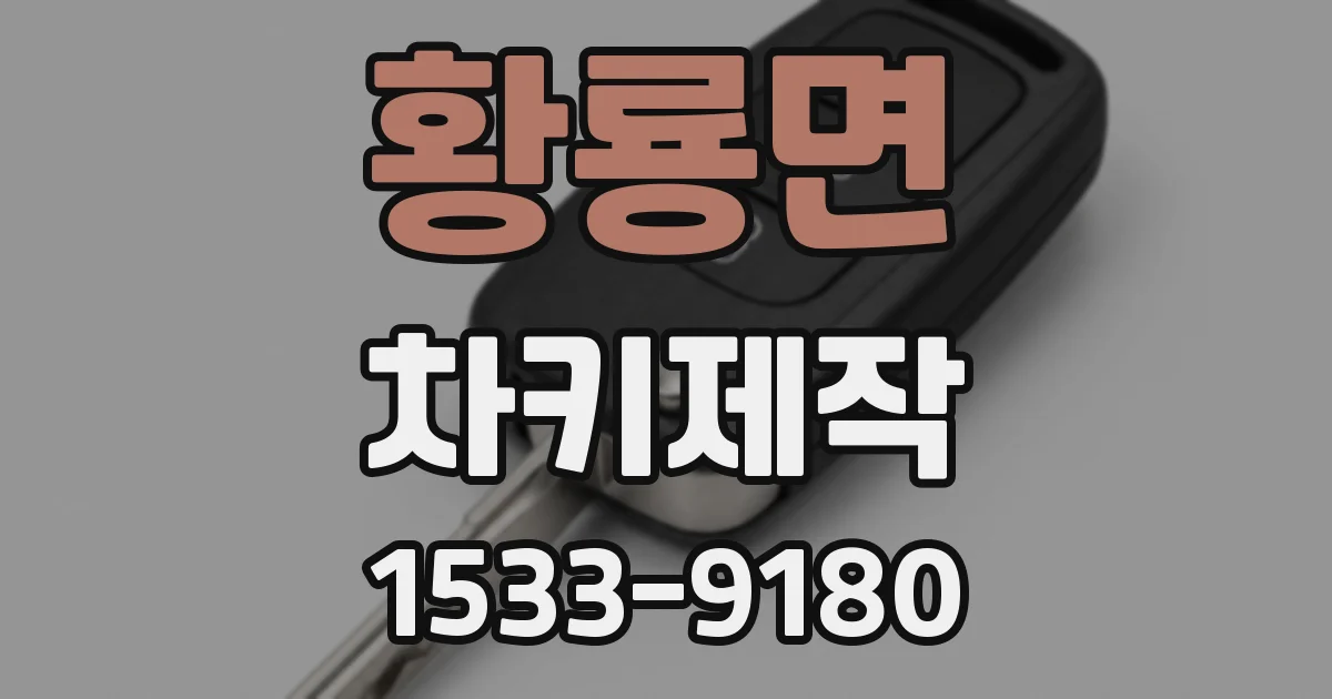 황룡면 차키제작
