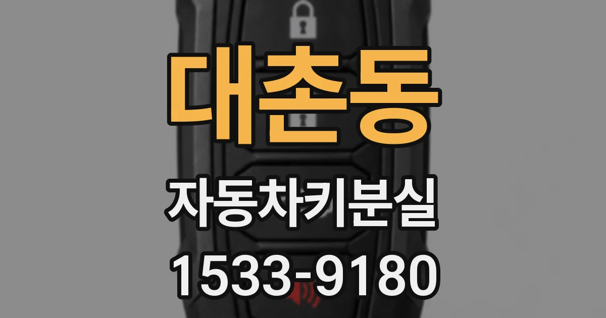 대촌동 자동차키분실