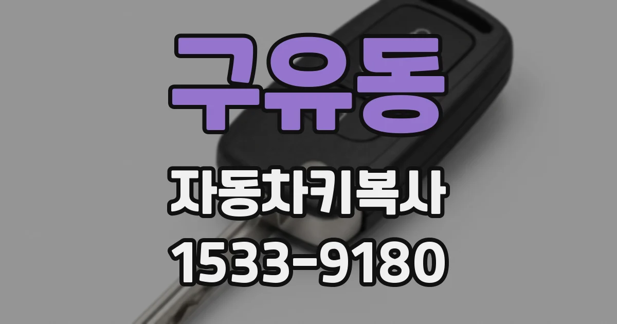 구유동 자동차키복사