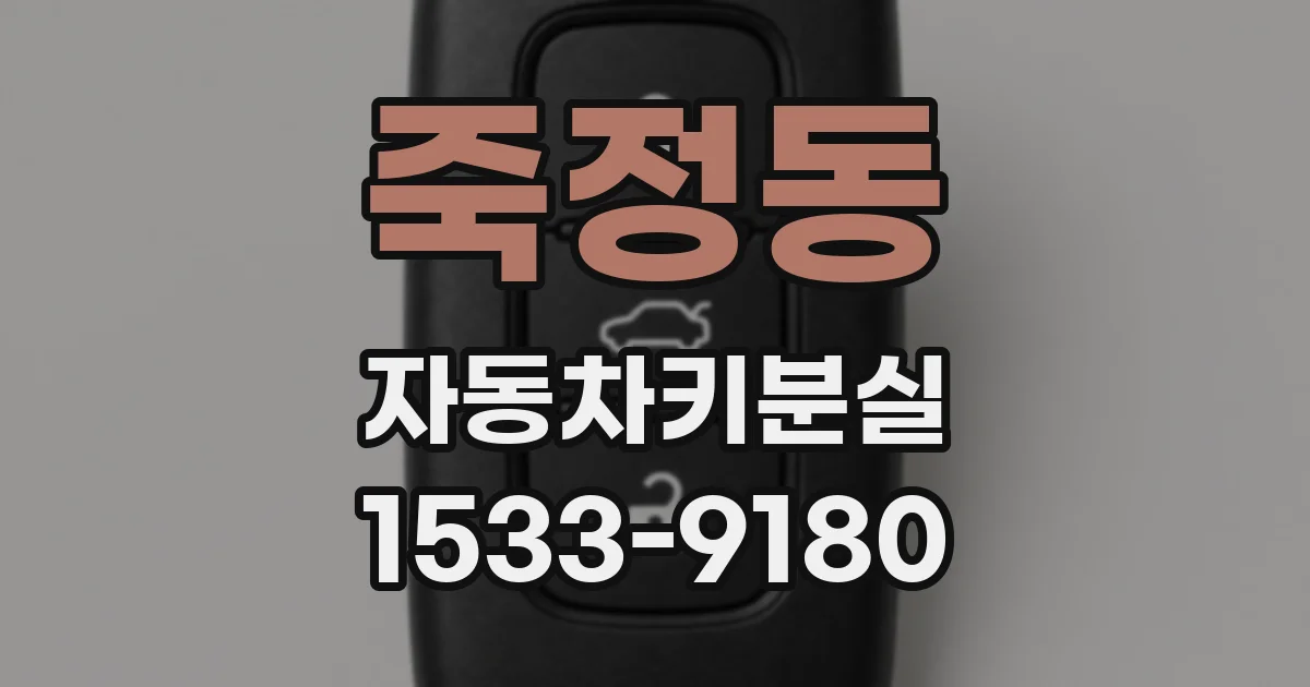 죽정동 자동차키분실