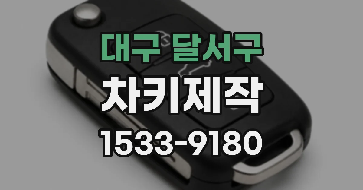 대구 달서구 차키제작