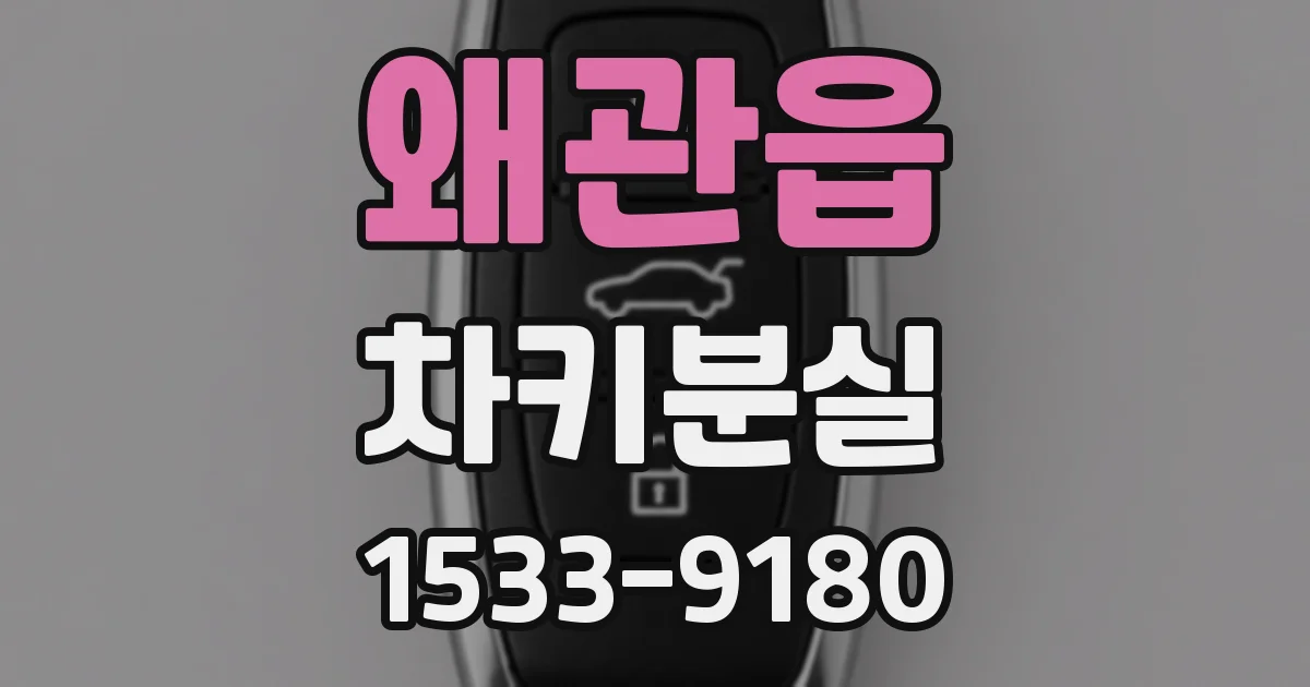 왜관읍 차키분실