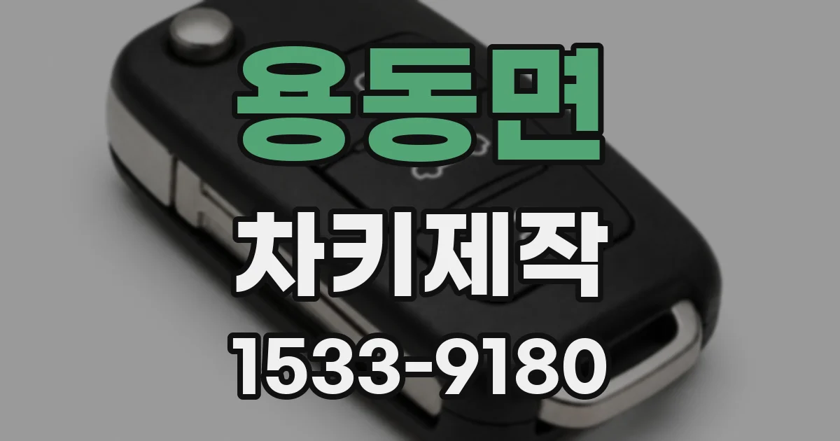 용동면 차키제작