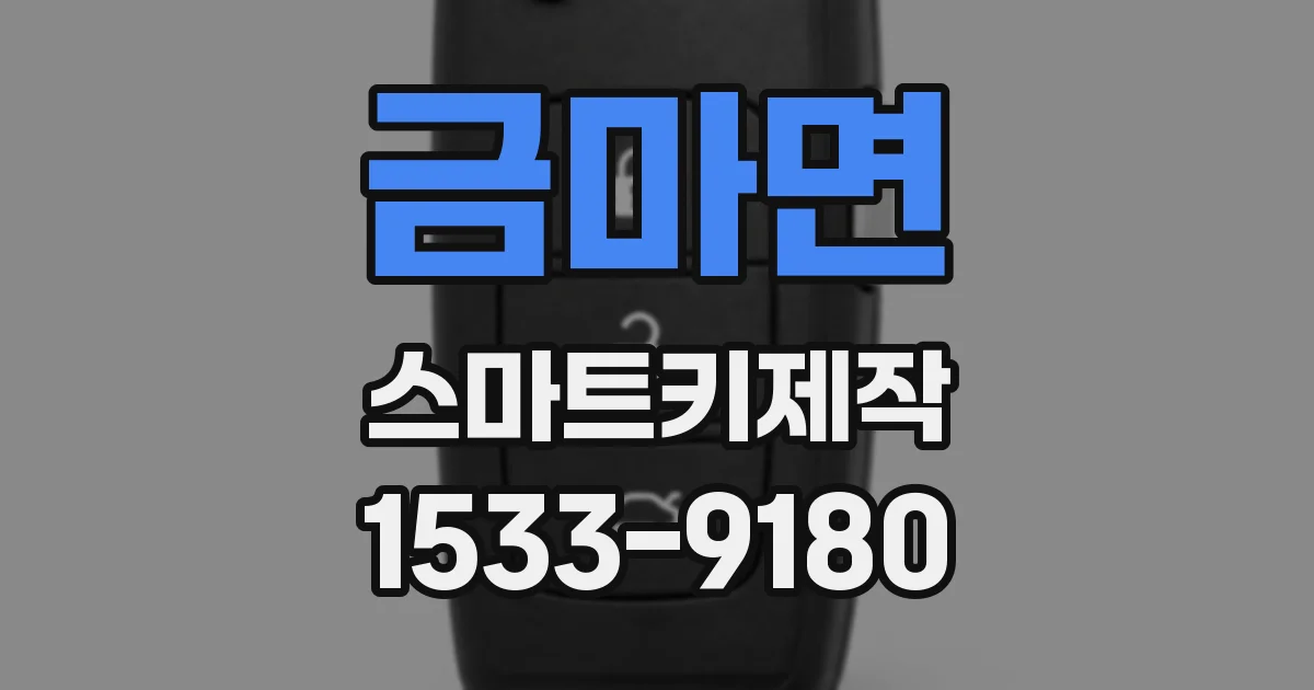 금마면 스마트키제작