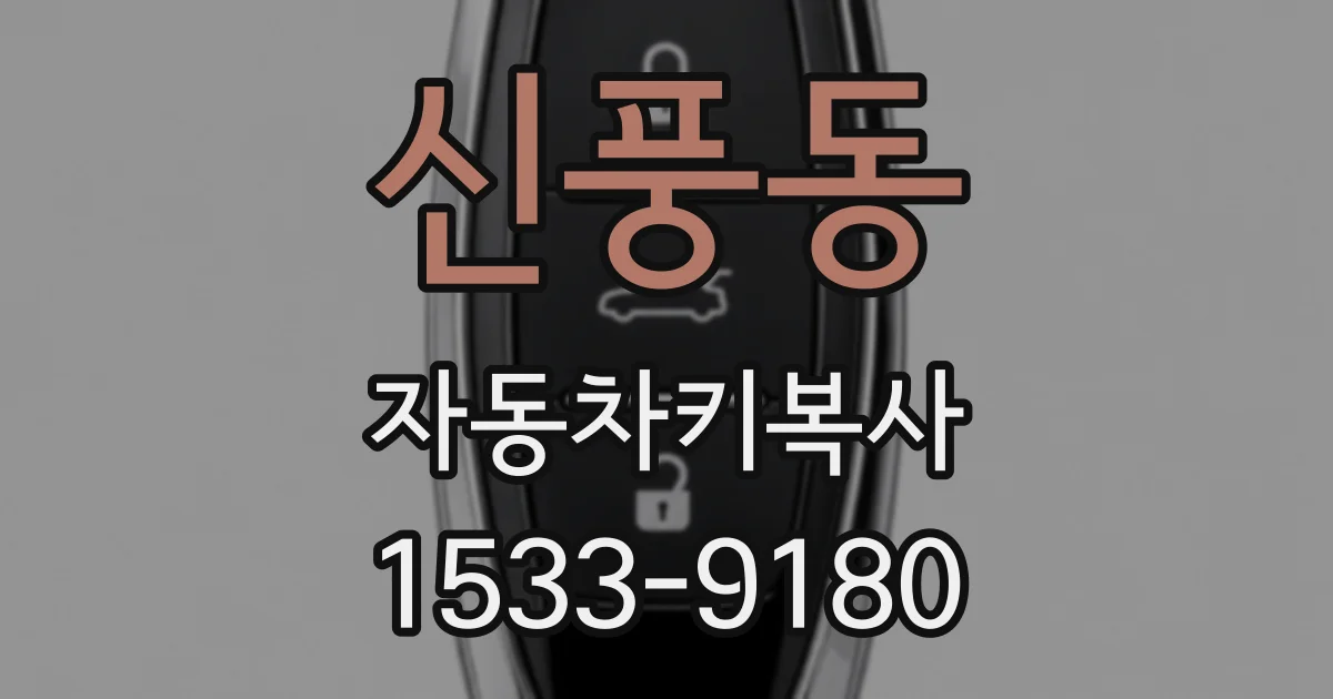 신풍동 자동차키복사
