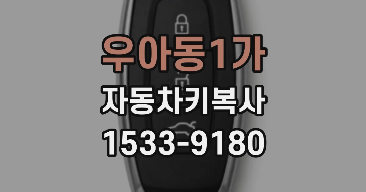 우아동1가 자동차키복사