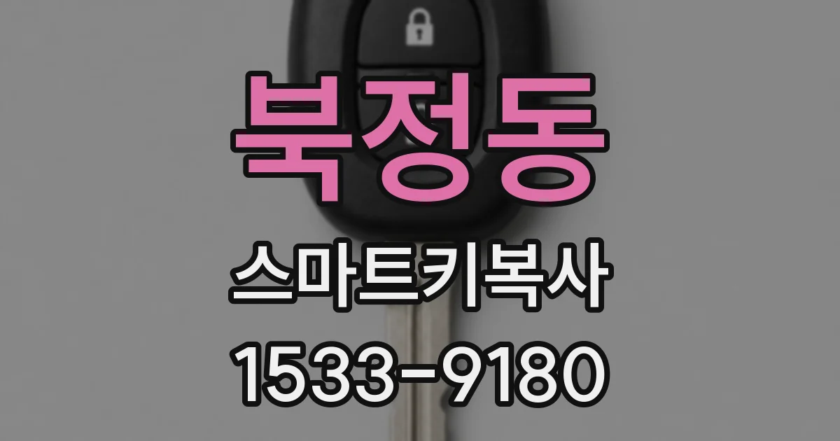 북정동 스마트키복사