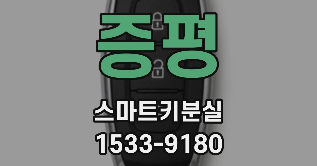 증평 스마트키분실