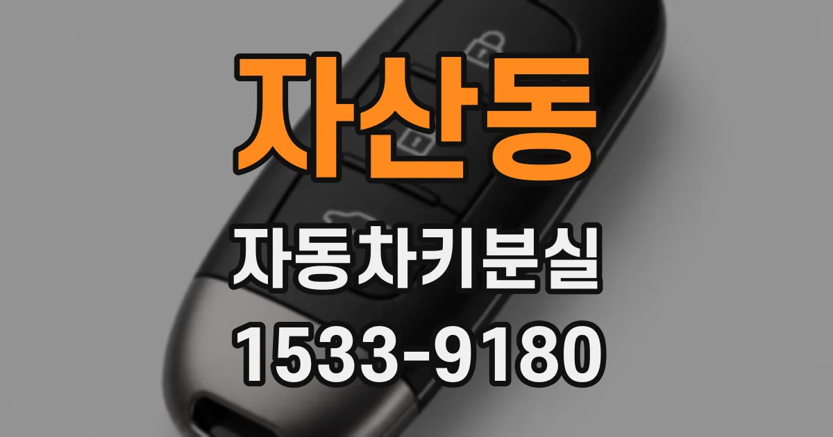자산동 자동차키분실