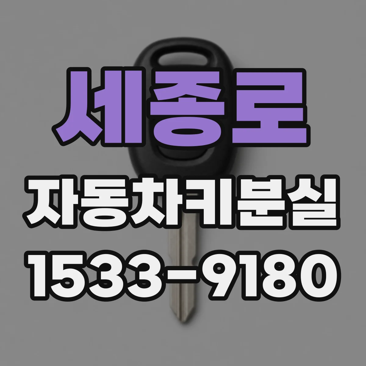 세종로 자동차키분실