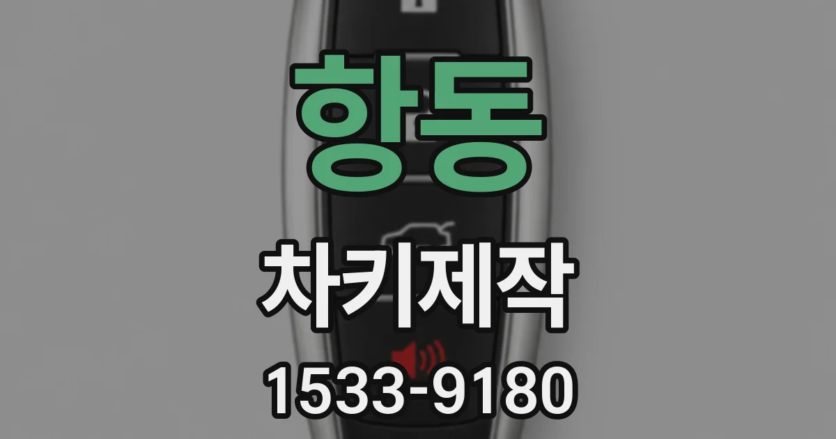 항동 차키제작