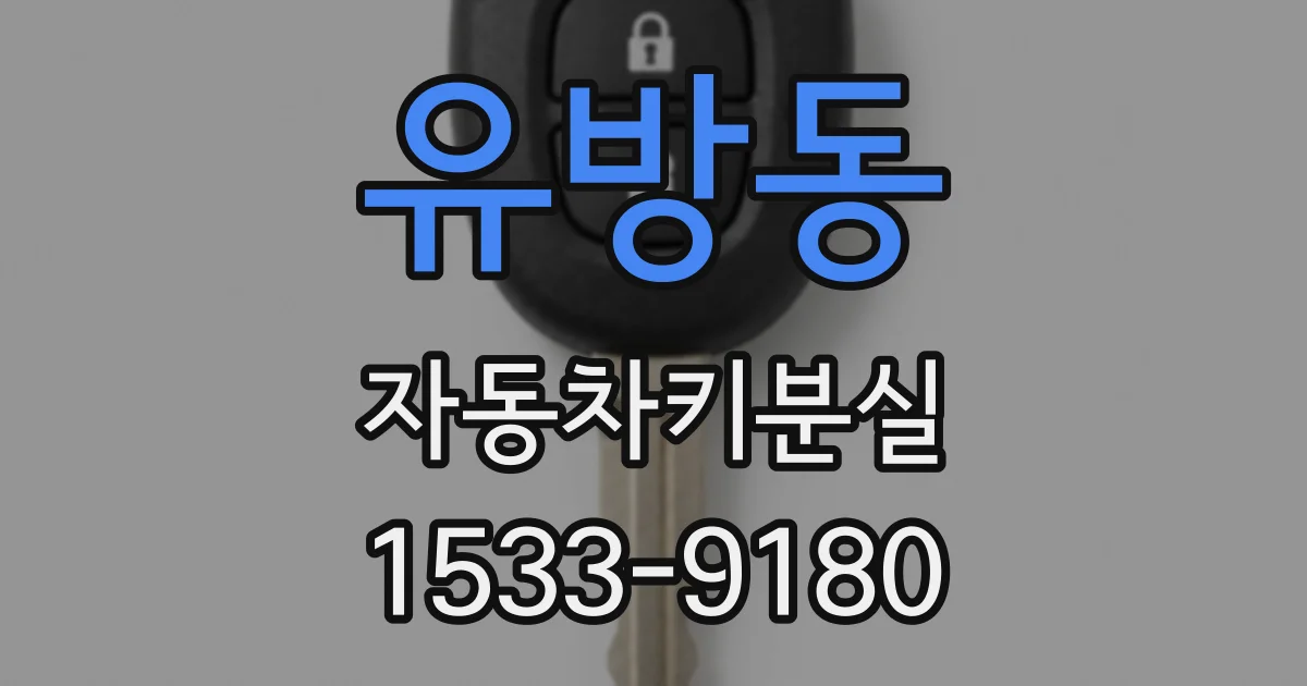 유방동 자동차키분실
