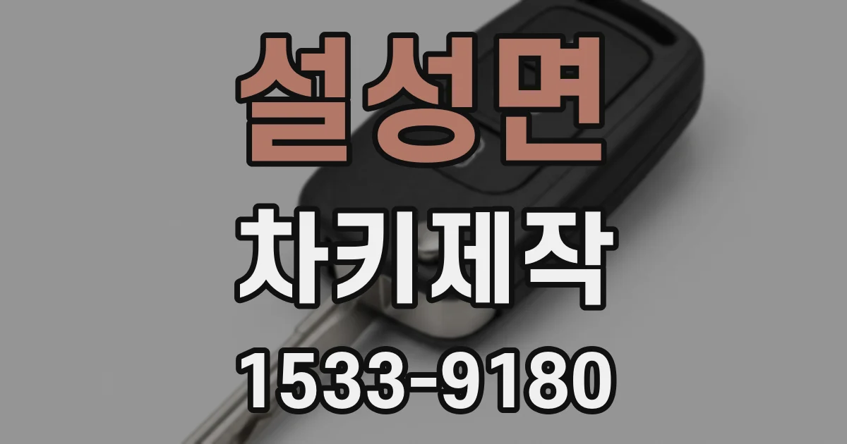 설성면 차키제작