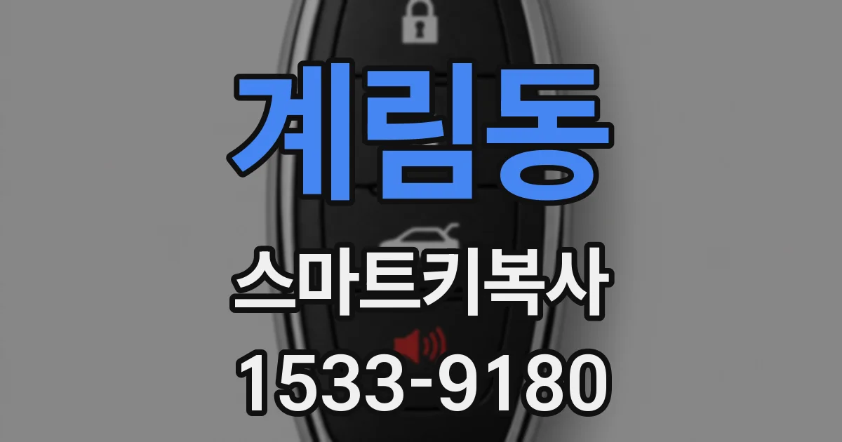 계림동 스마트키복사