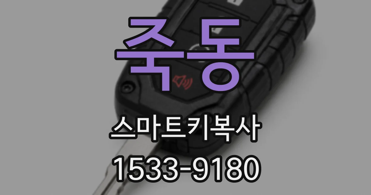 죽동 스마트키복사