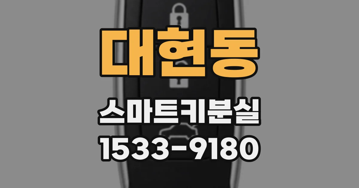 대현동 스마트키분실