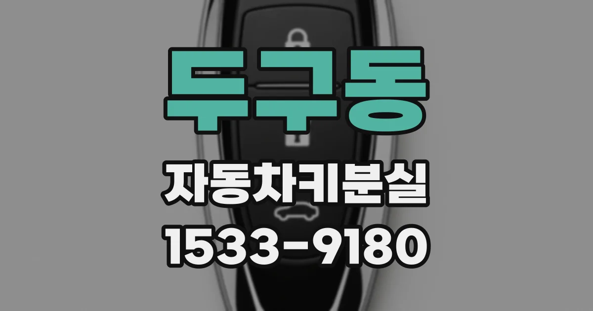 두구동 자동차키분실