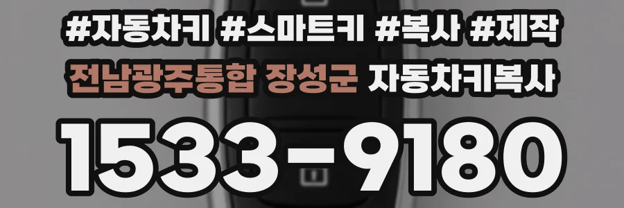 전남광주통합 장성군 자동차키복사