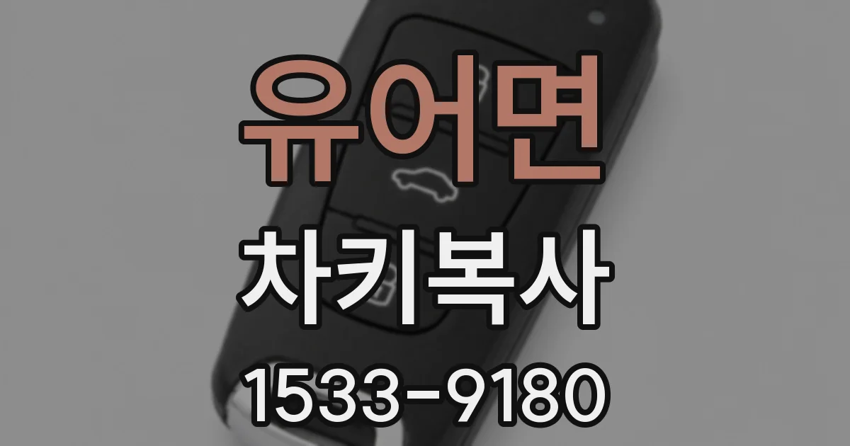 유어면 차키복사