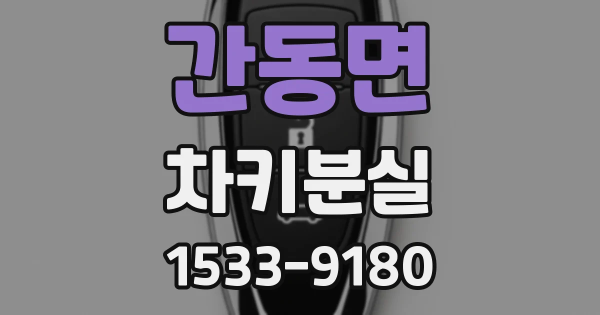 간동면 차키분실