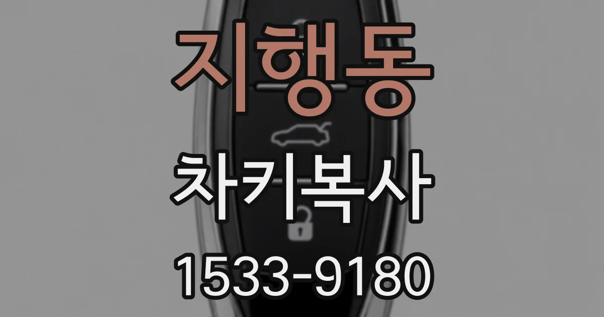지행동 차키복사
