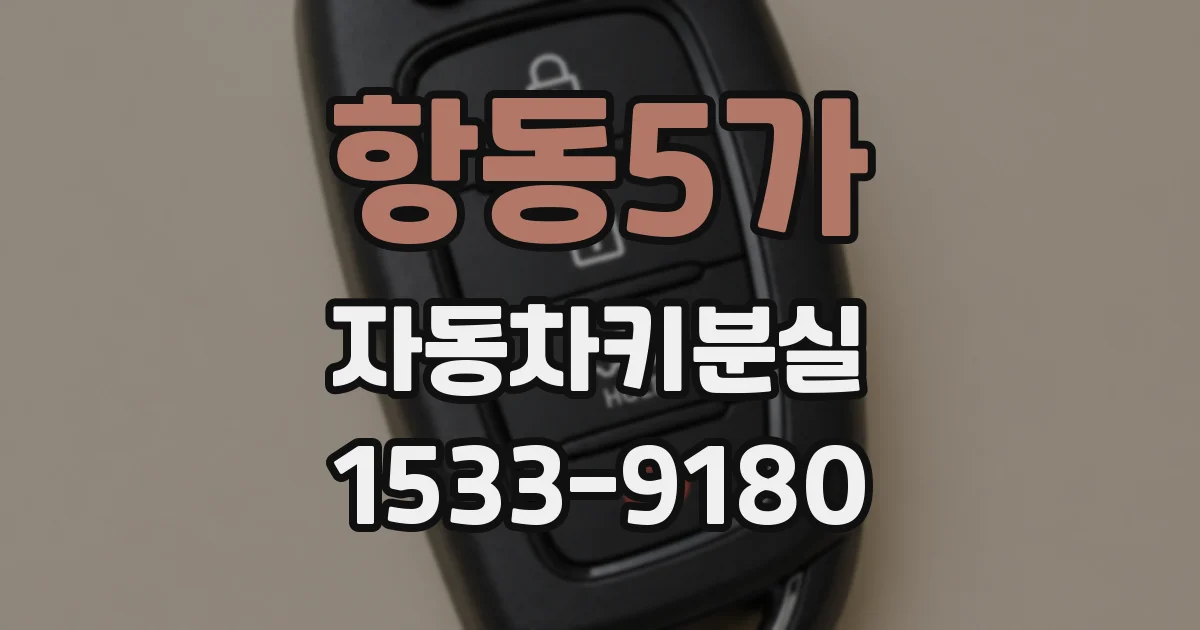 항동5가 자동차키분실