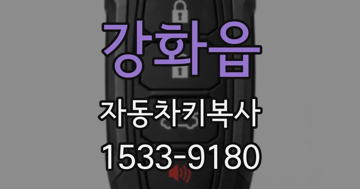 강화읍 자동차키복사
