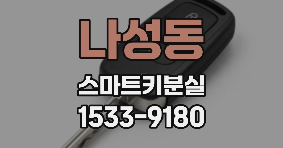 나성동 스마트키분실