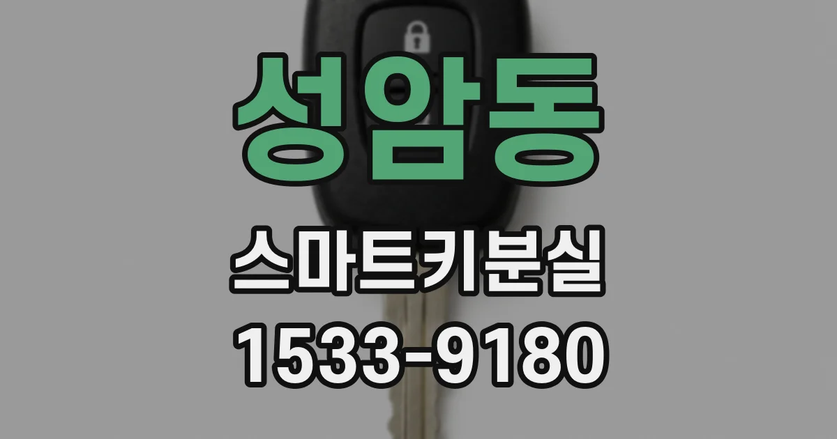 성암동 스마트키분실