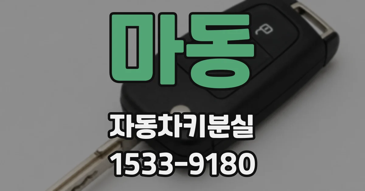 마동 자동차키분실