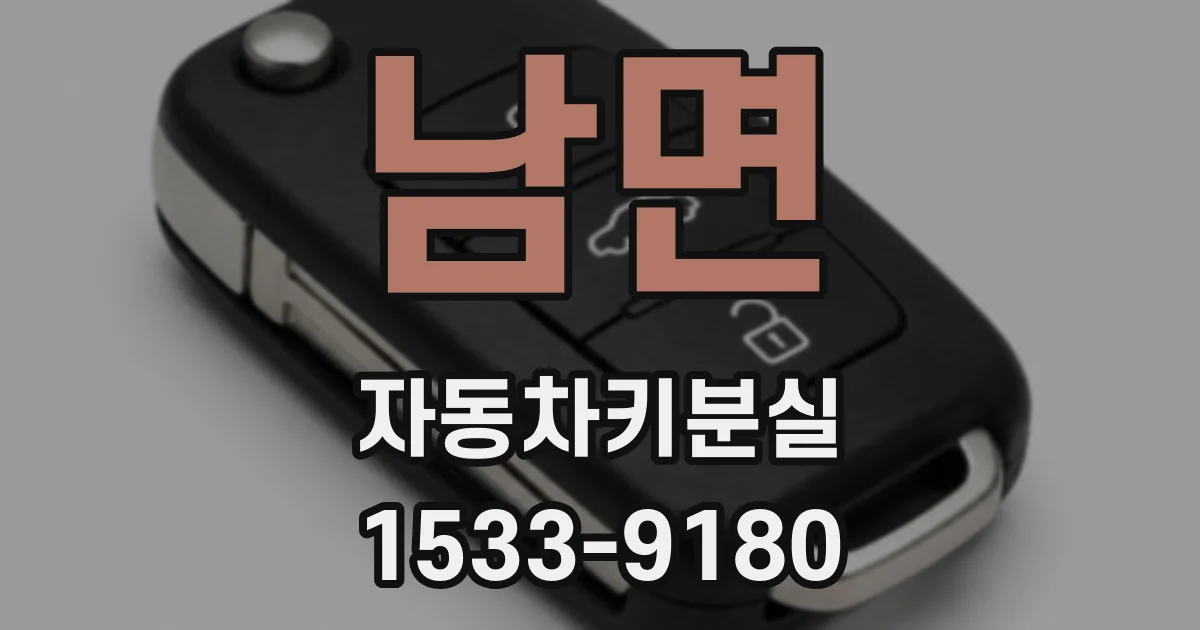 남면 자동차키분실