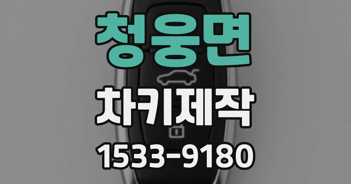 청웅면 차키제작
