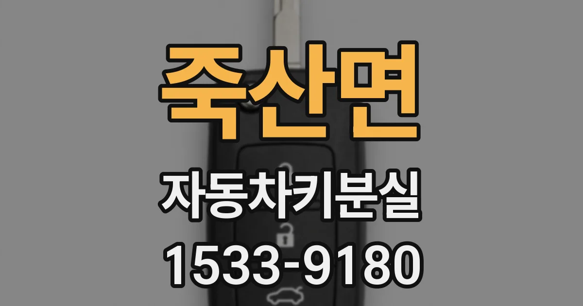 죽산면 자동차키분실