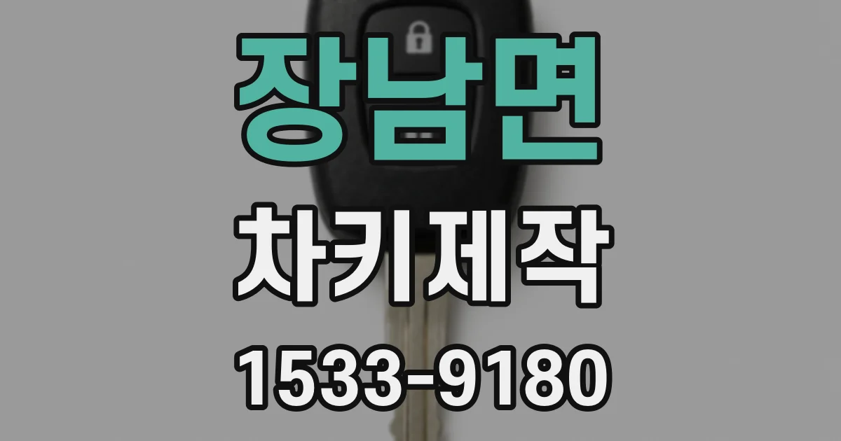 장남면 차키제작