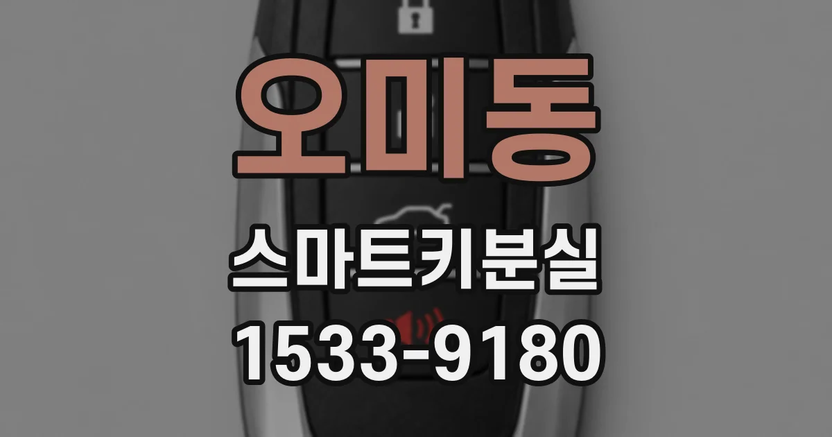 오미동 스마트키분실