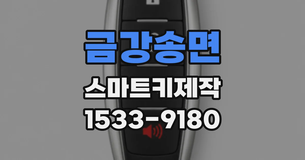 금강송면 스마트키제작