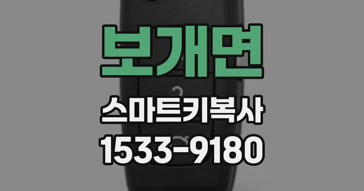 보개면 스마트키복사