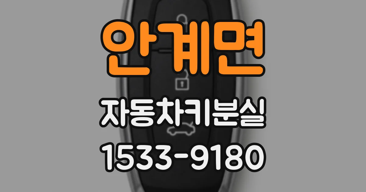 안계면 자동차키분실